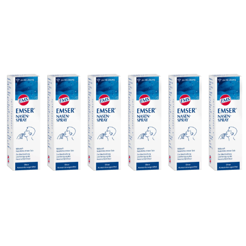 EMSER Nasenspray 6x20 ml – Natürlich befeuchtend & schleimlösend