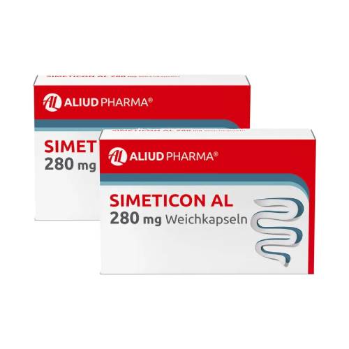 Simeticon AL 280 mg Weichkapseln bei Blähungen 