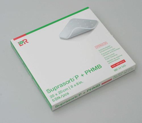 SUPRASORB P+PHMB Schaumverband 20x20 cm