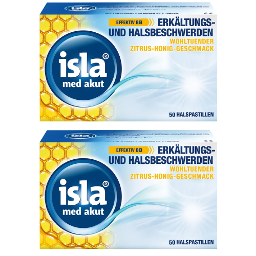 ISLA MED akut Zitrus-Honig Pastillen Set 