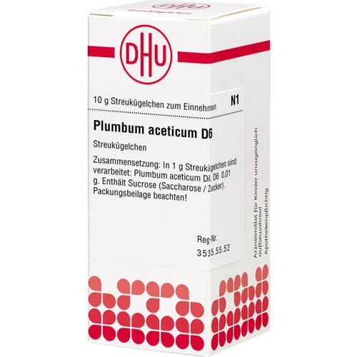 PLUMBUM ACETICUM D 6 Globuli